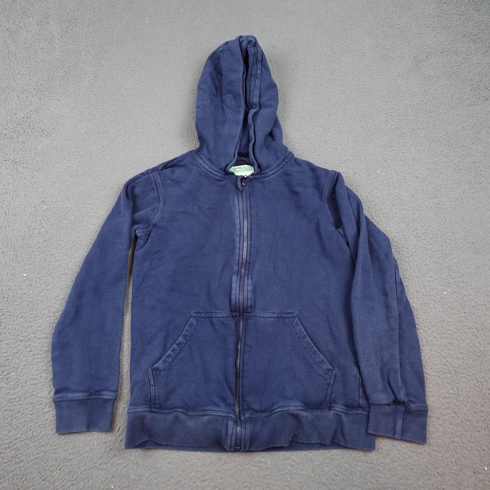 Pact Hoodie Youth 10/12 Navy Blue Full Zip Sweatshirt Hooded Jacket Casual
